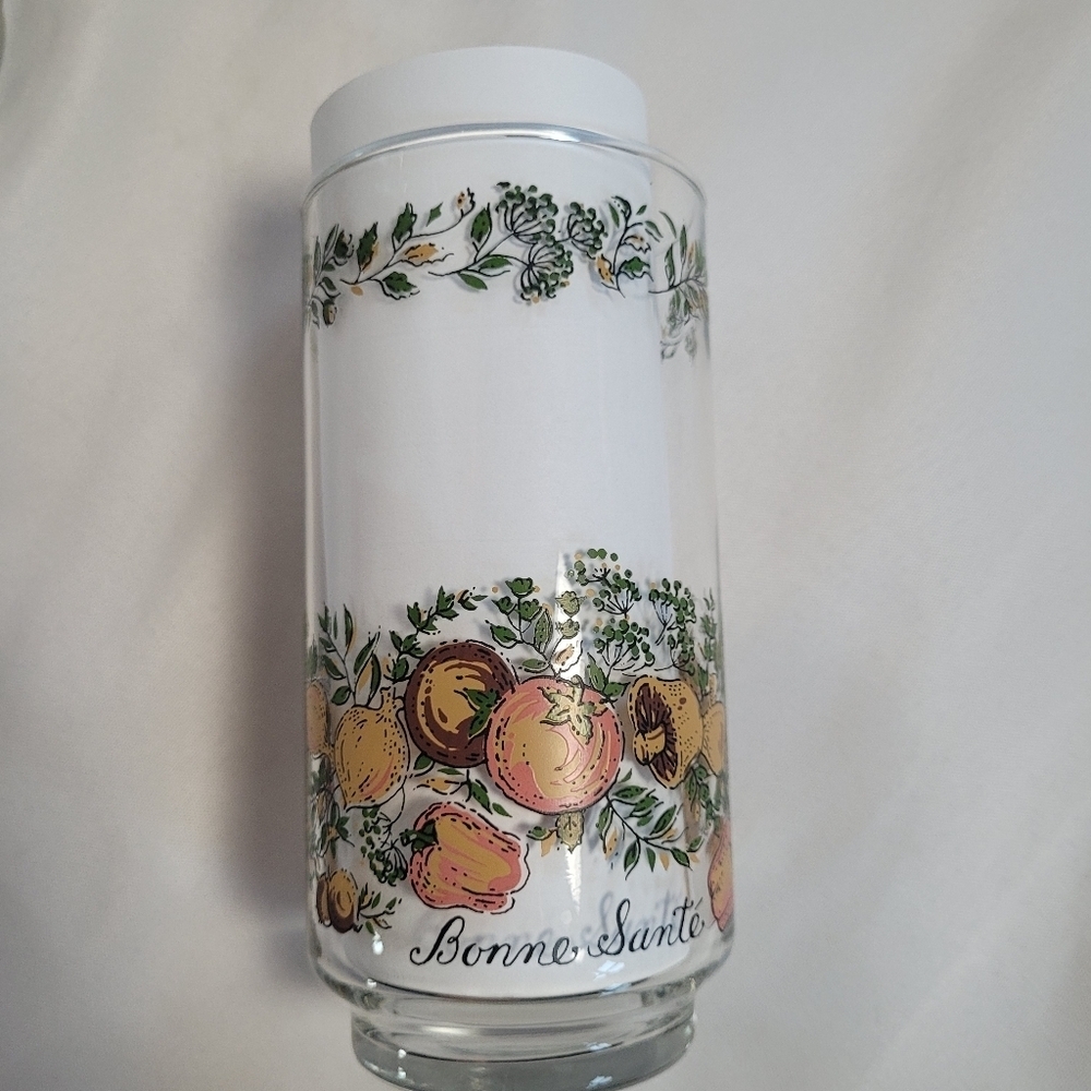 Vintage Libbey Bonne Sante Spice of Life 12oz Glasses Set of 5 - Picture 2 of 9